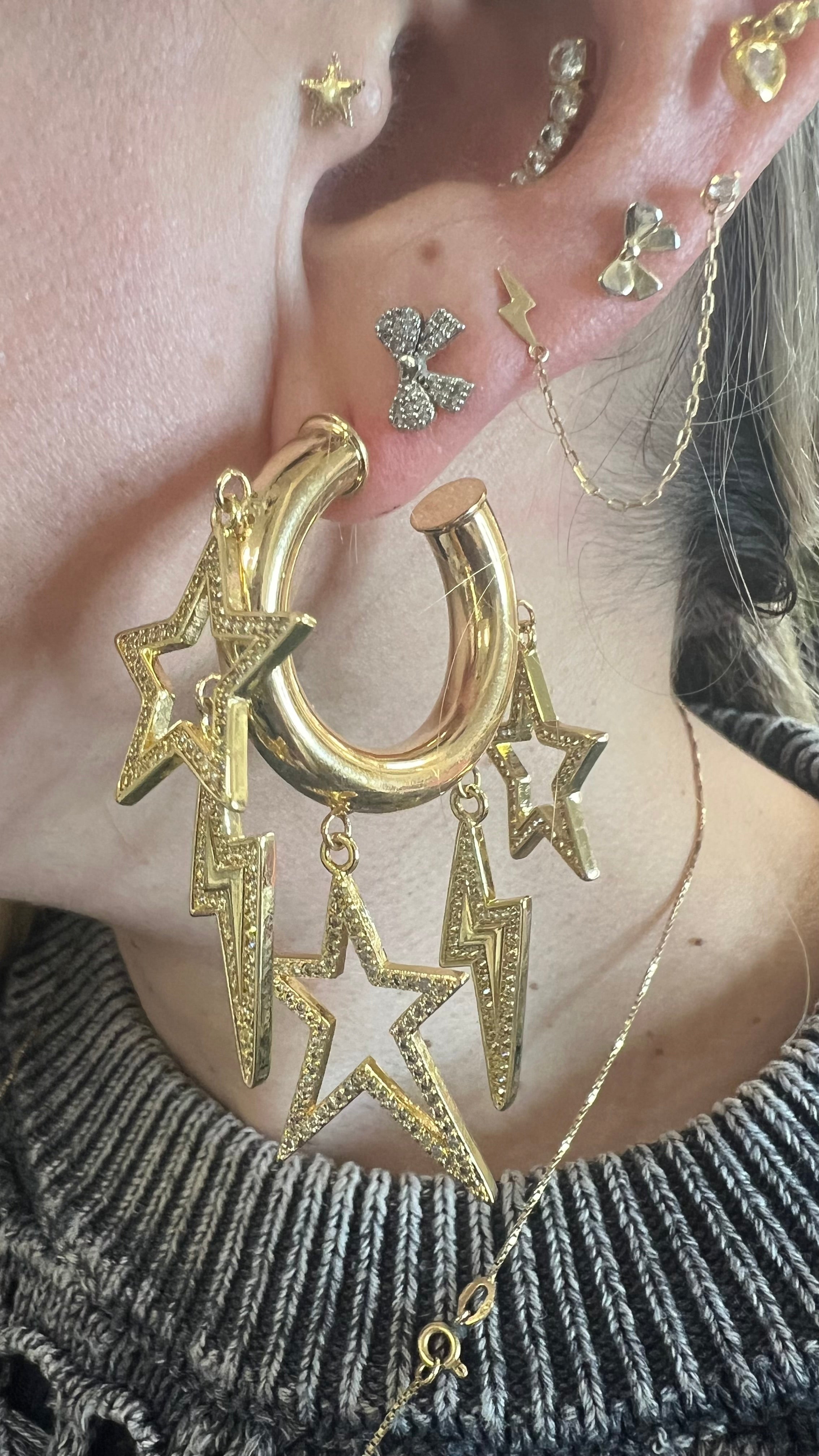 Earring hoops Mega Star
