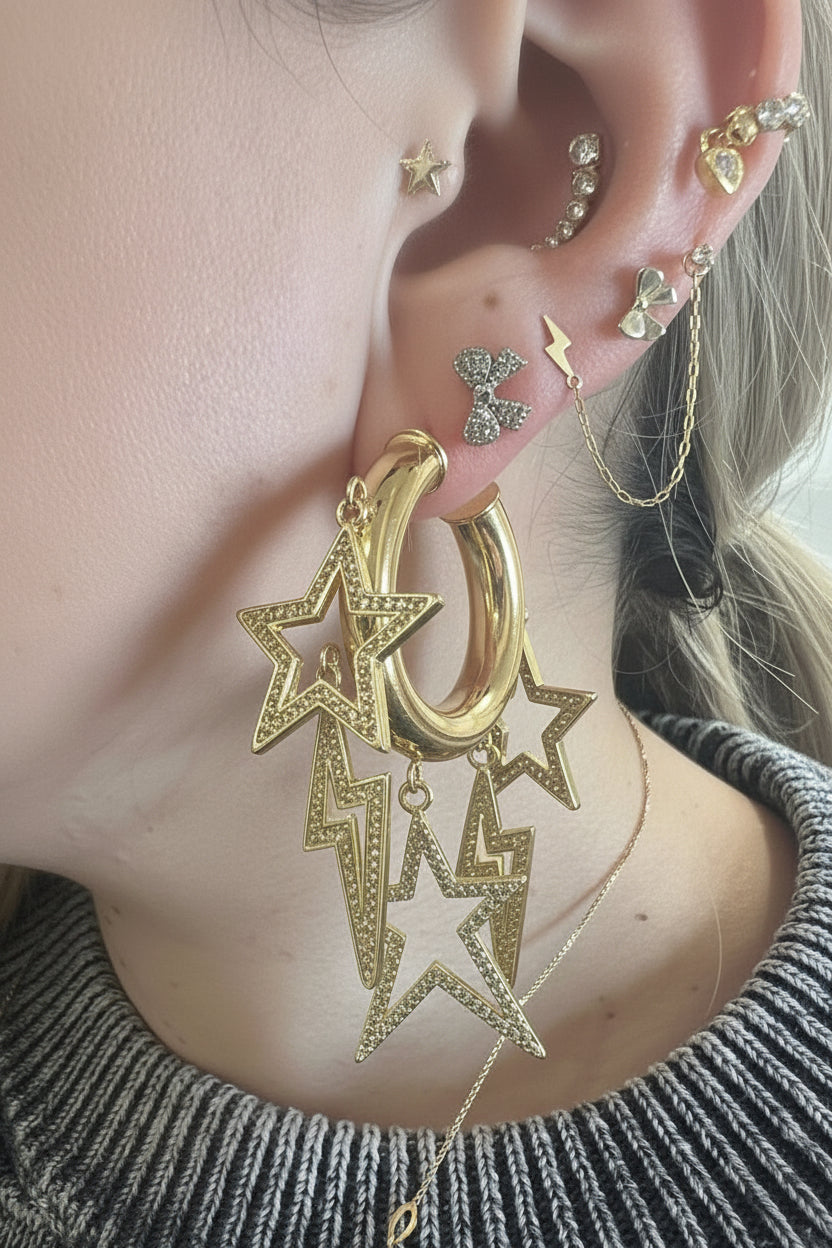 Earring hoops Mega Star