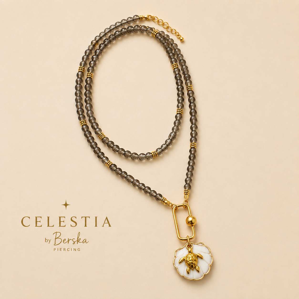 Necklace Long Cristal Bubble