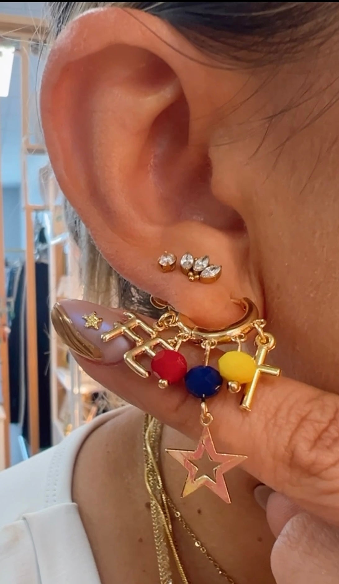 Vzla Earrings + Fe