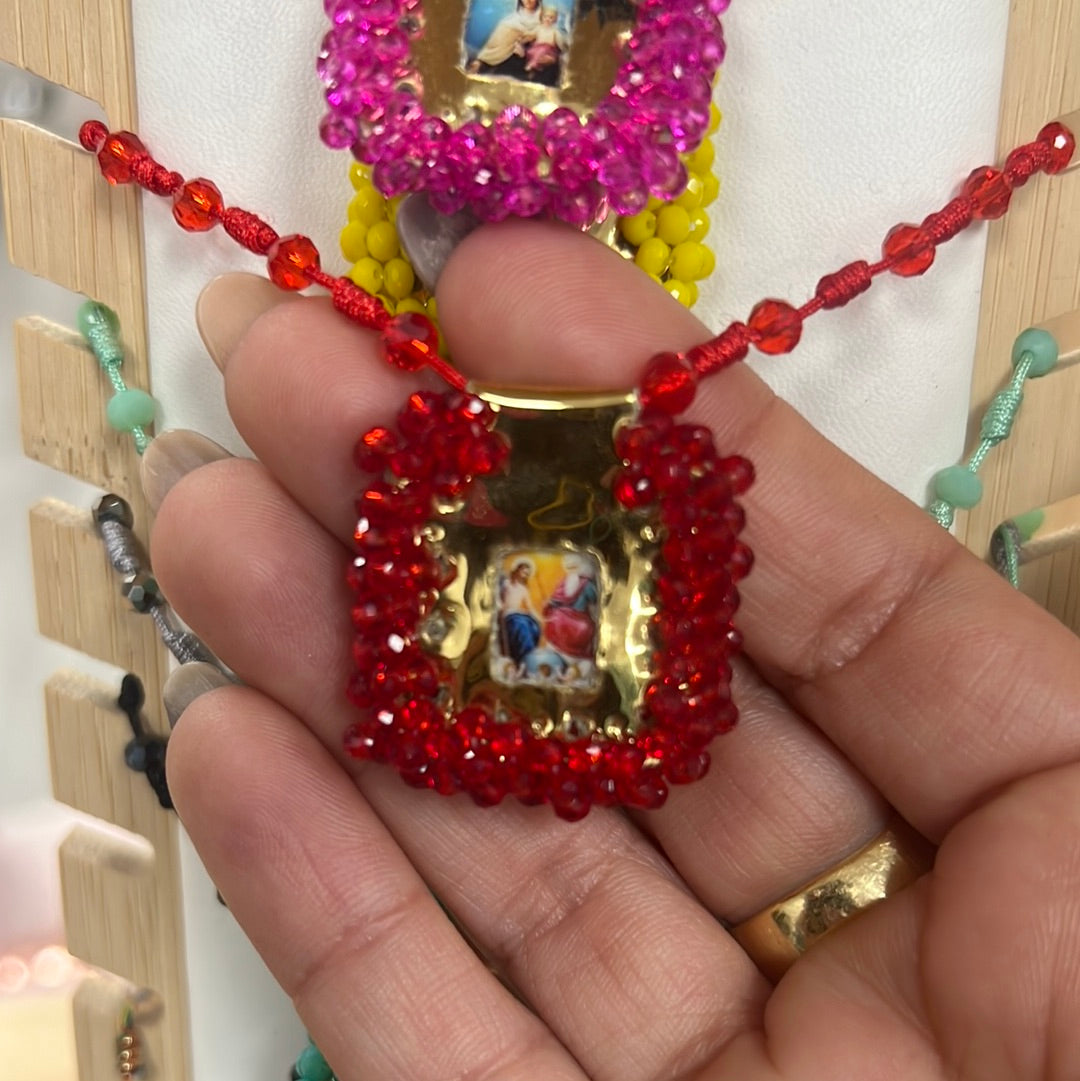 Necklace escapulario single regular Square