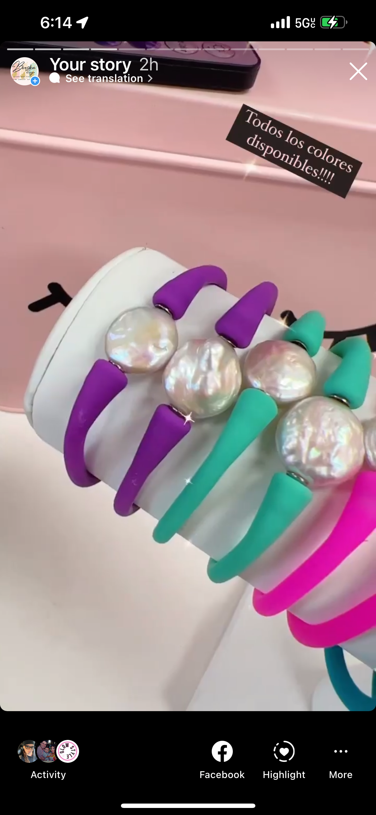 Bracelet Gummy Pearl