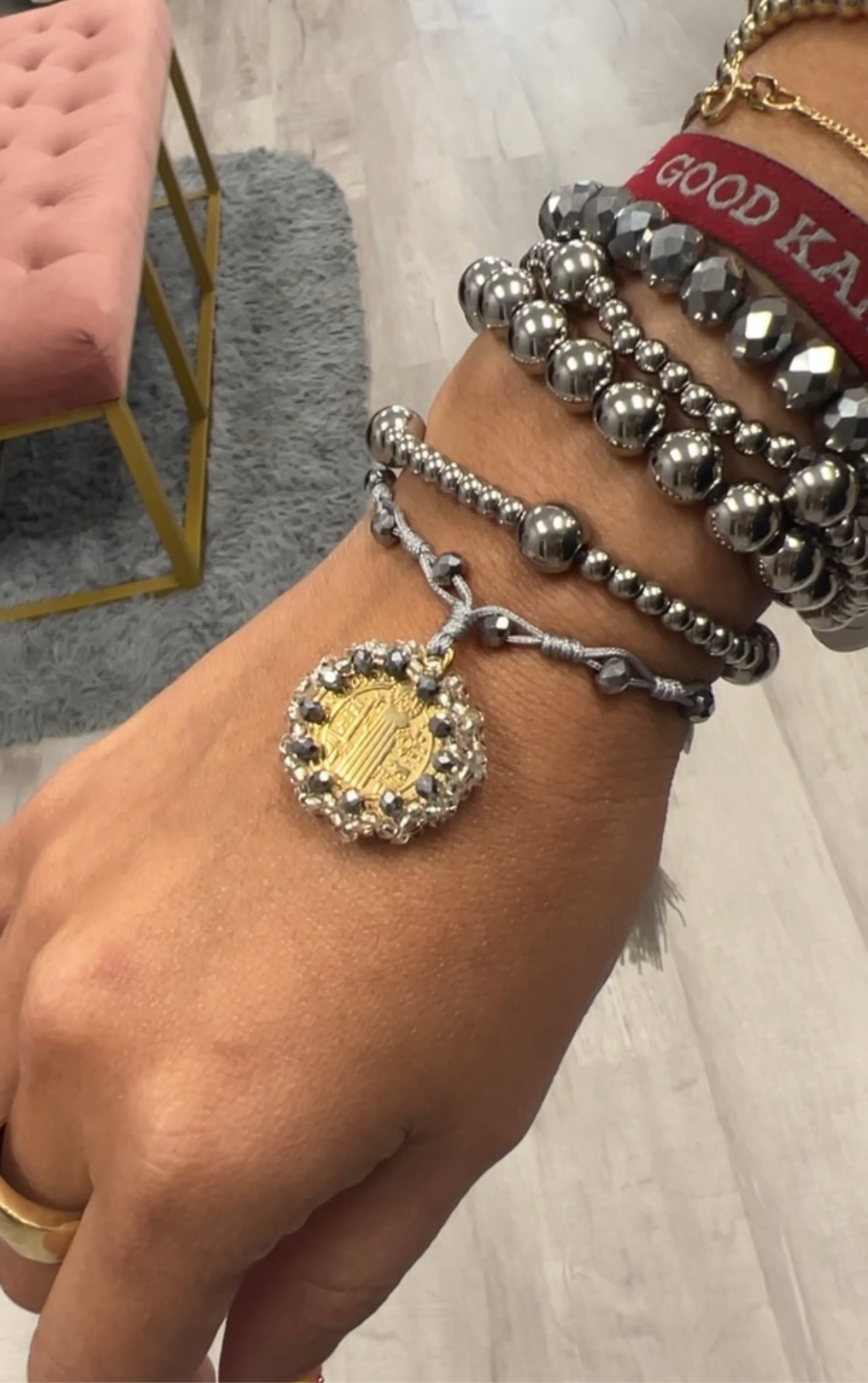 Bracelet San Benito Medallita dorada