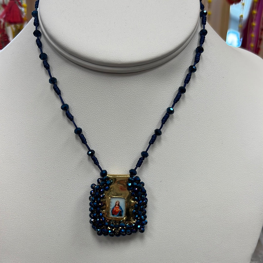 Necklace escapulario single regular Square