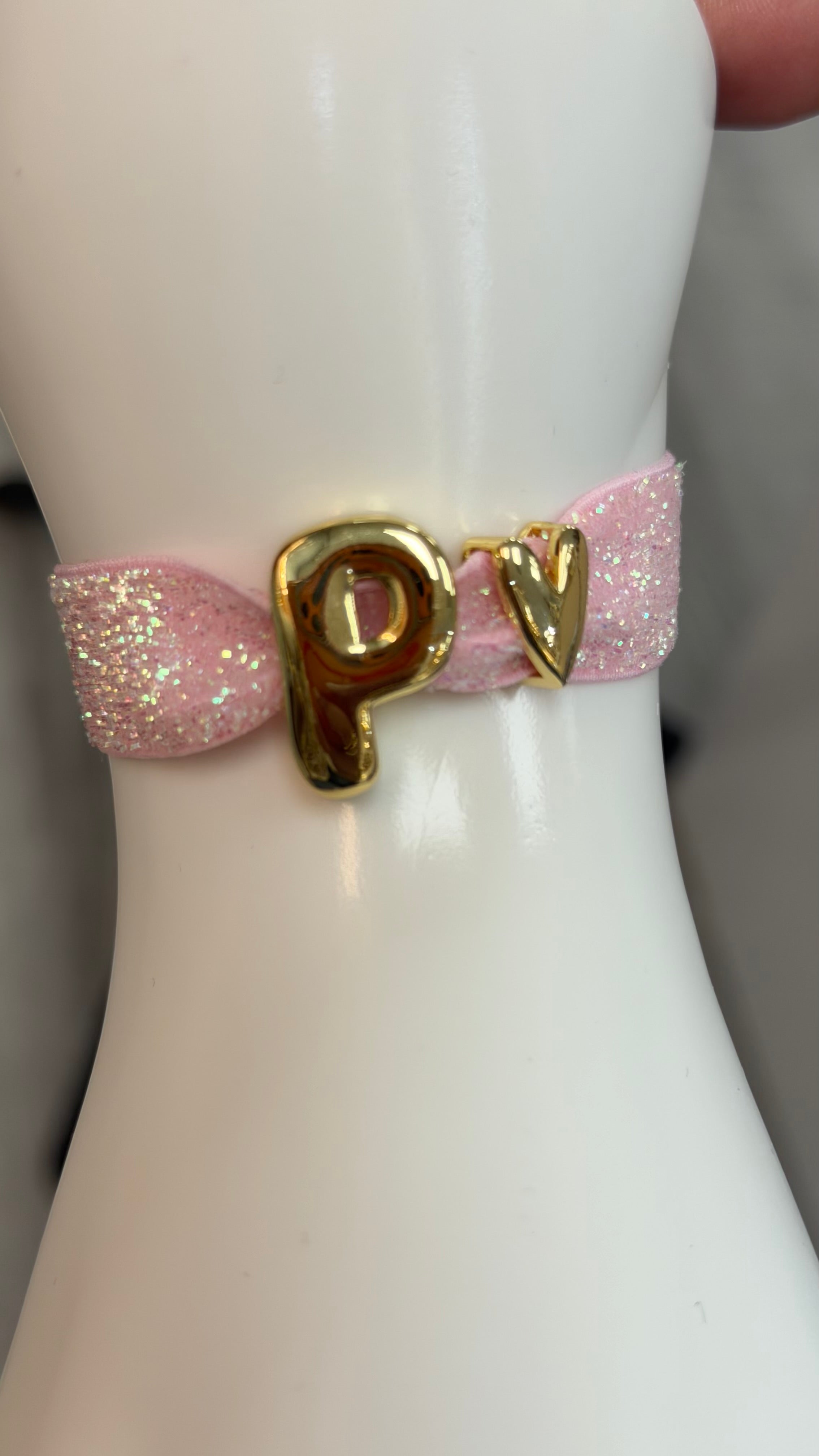 Sparkling Elastic brazalete (letter)
