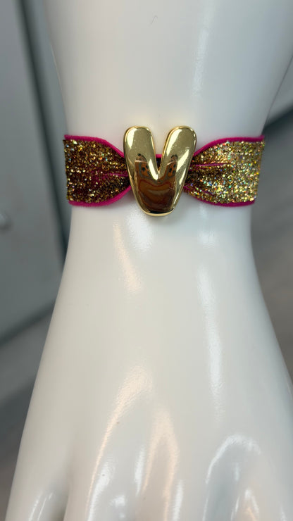 Sparkling Elastic brazalete (letter)