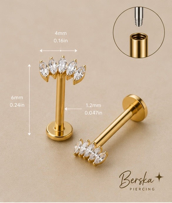 Piercing Baguette II CZ