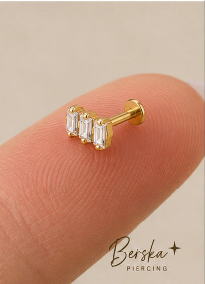Piercing CELESTIA COLLECTION Baguette CZ