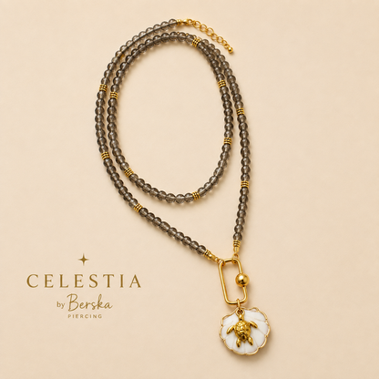 Necklace Long Cristal Bubble