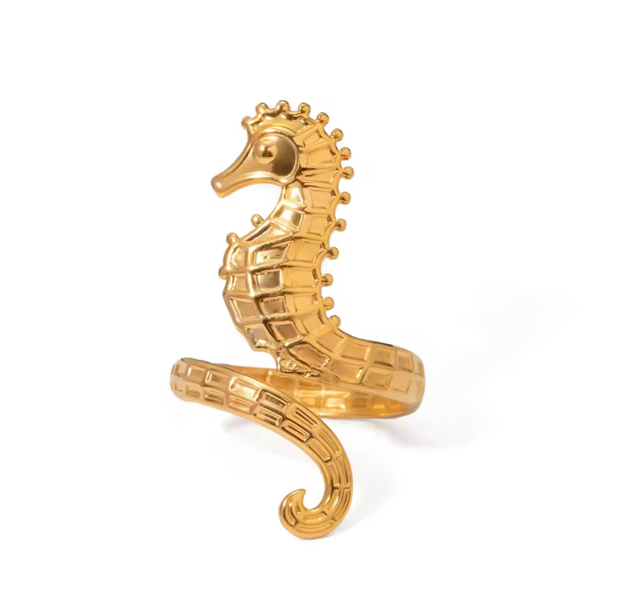 Seahorse adjustable Ring