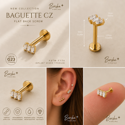Piercing Celestia Collection BAGUETTE CZ