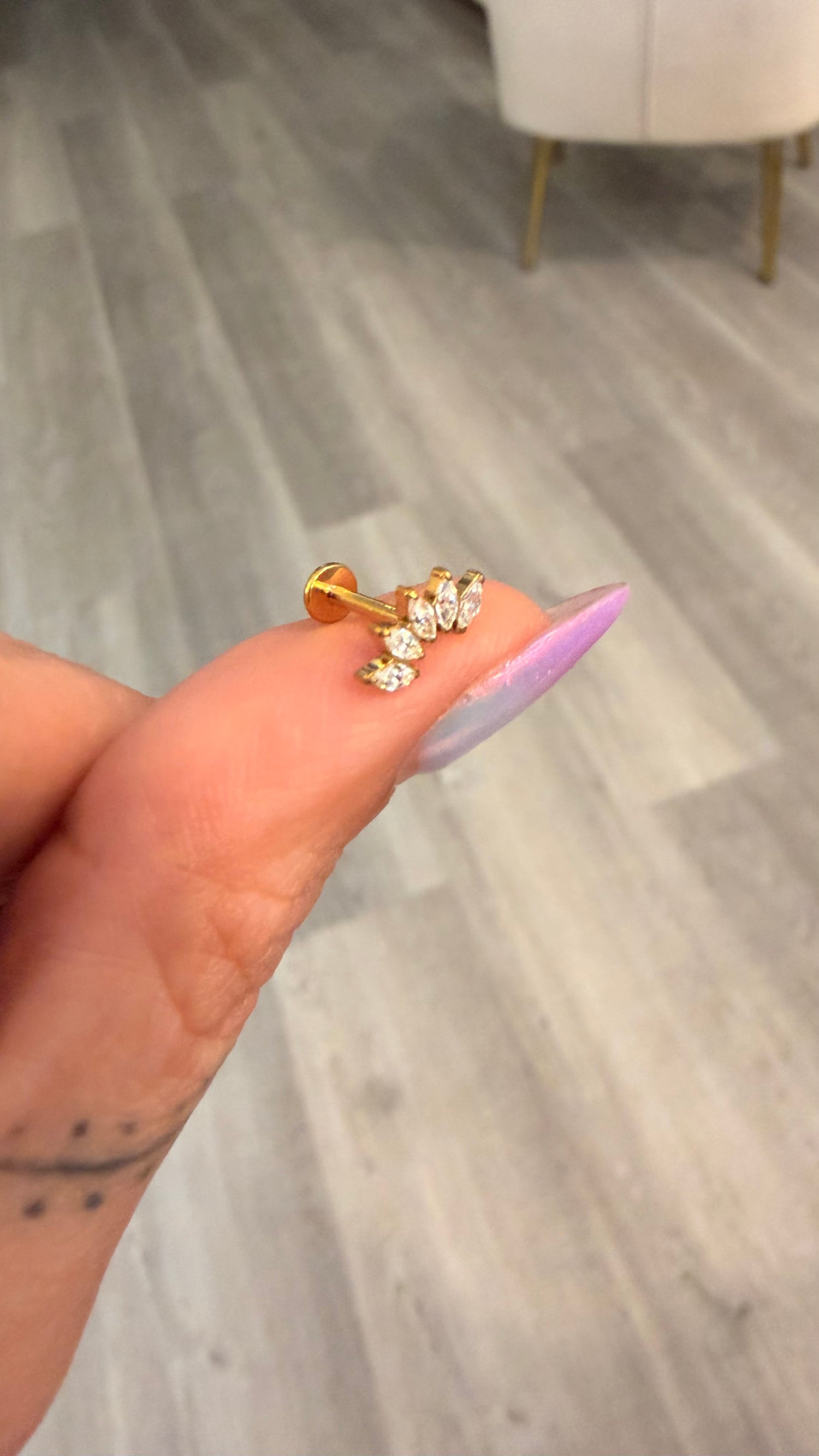 Piercing Baguette II CZ