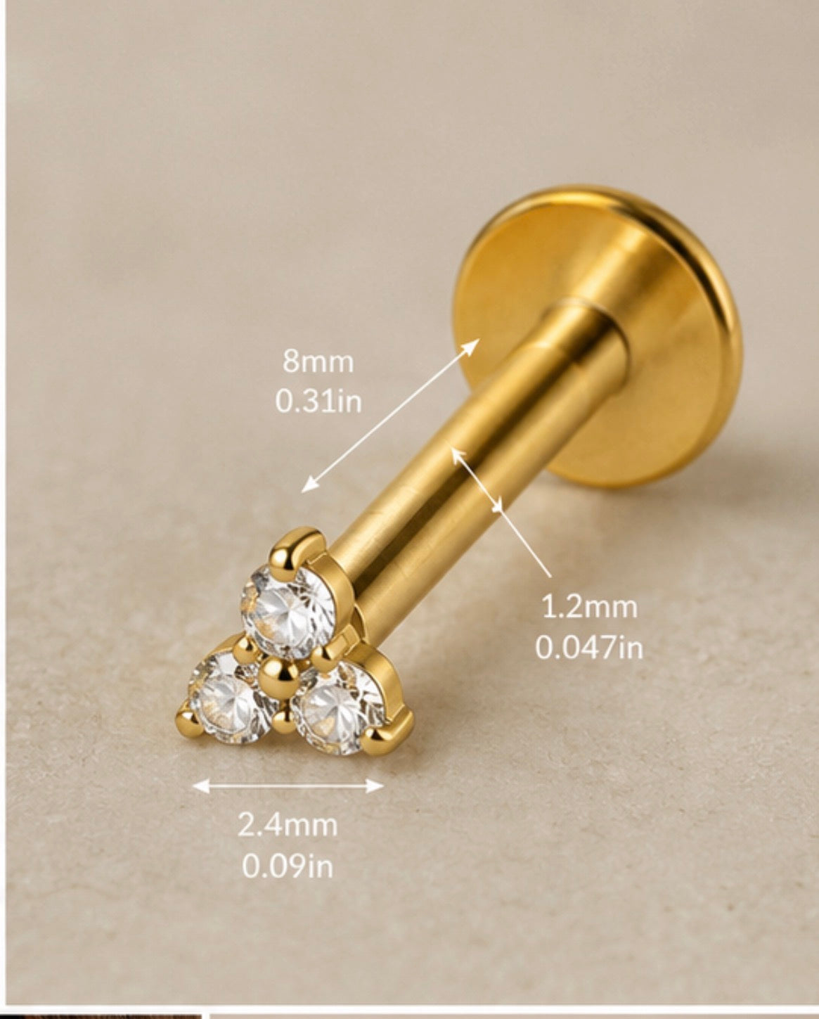 Piercing Celestia Collection TRI CZ