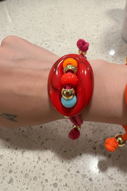Bracelet colorful coffee bean
