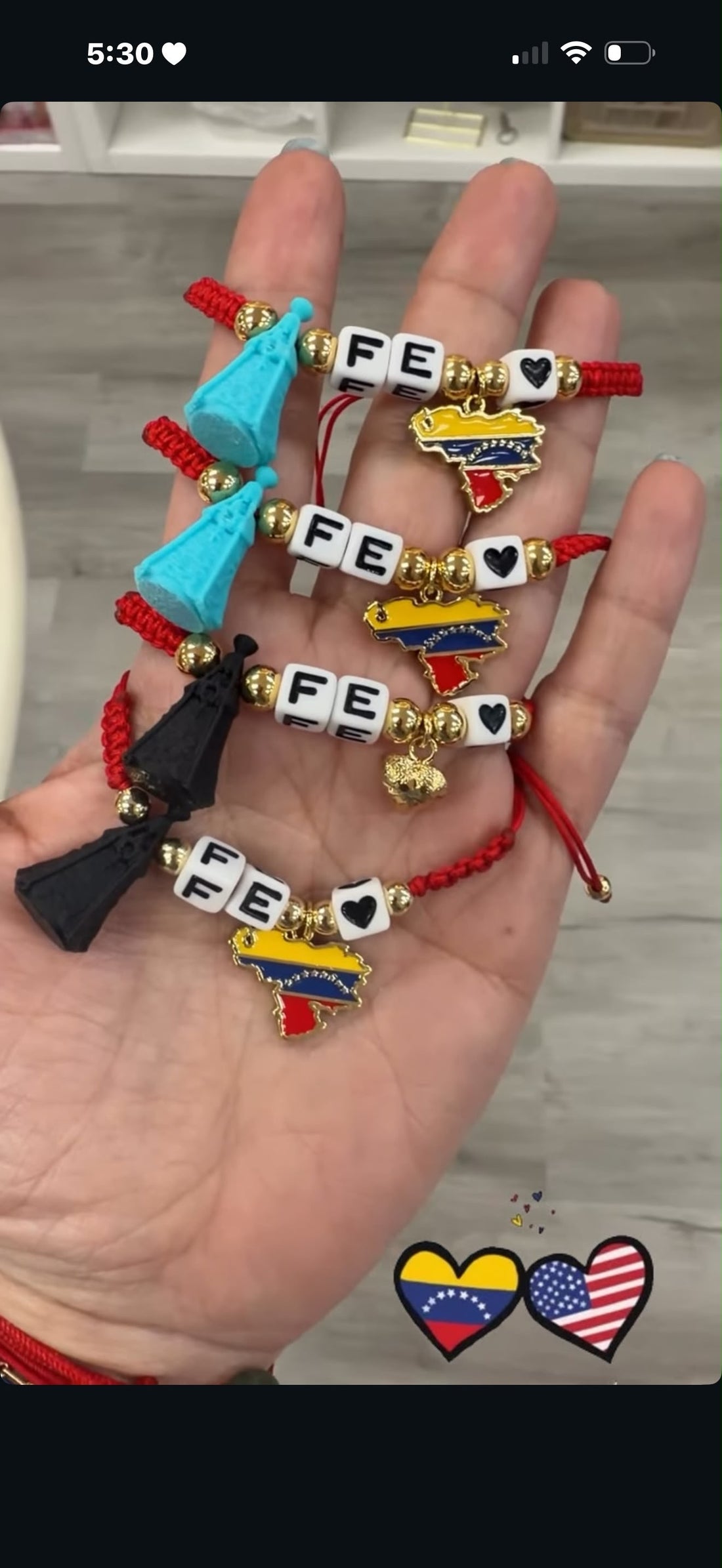 Hilitos rojo FE virgen Vzla