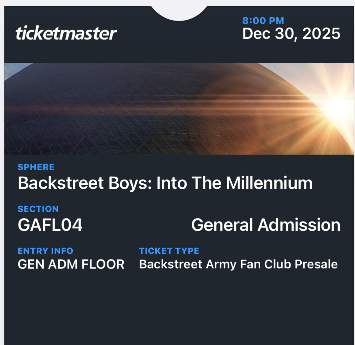 Backstreet boys tickets