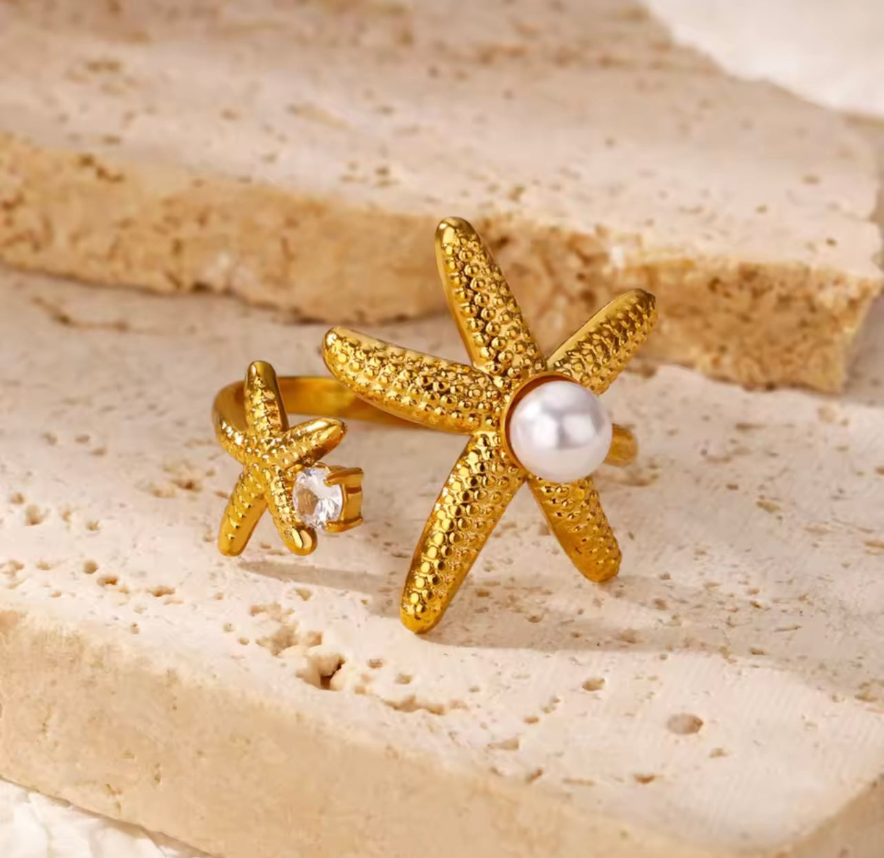 Seashells/ starfish Ring