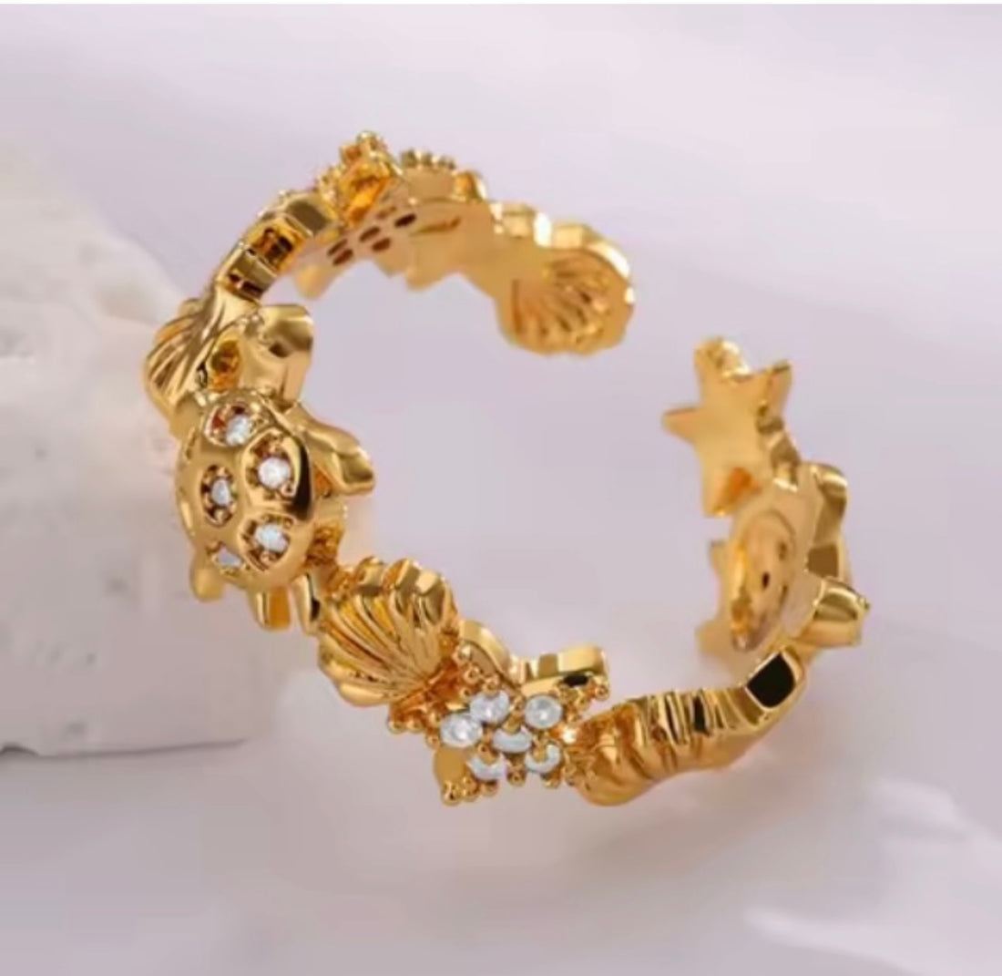 Seashells thin Ring
