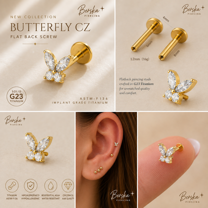 Piercing CELESTIA Butterfly CZ