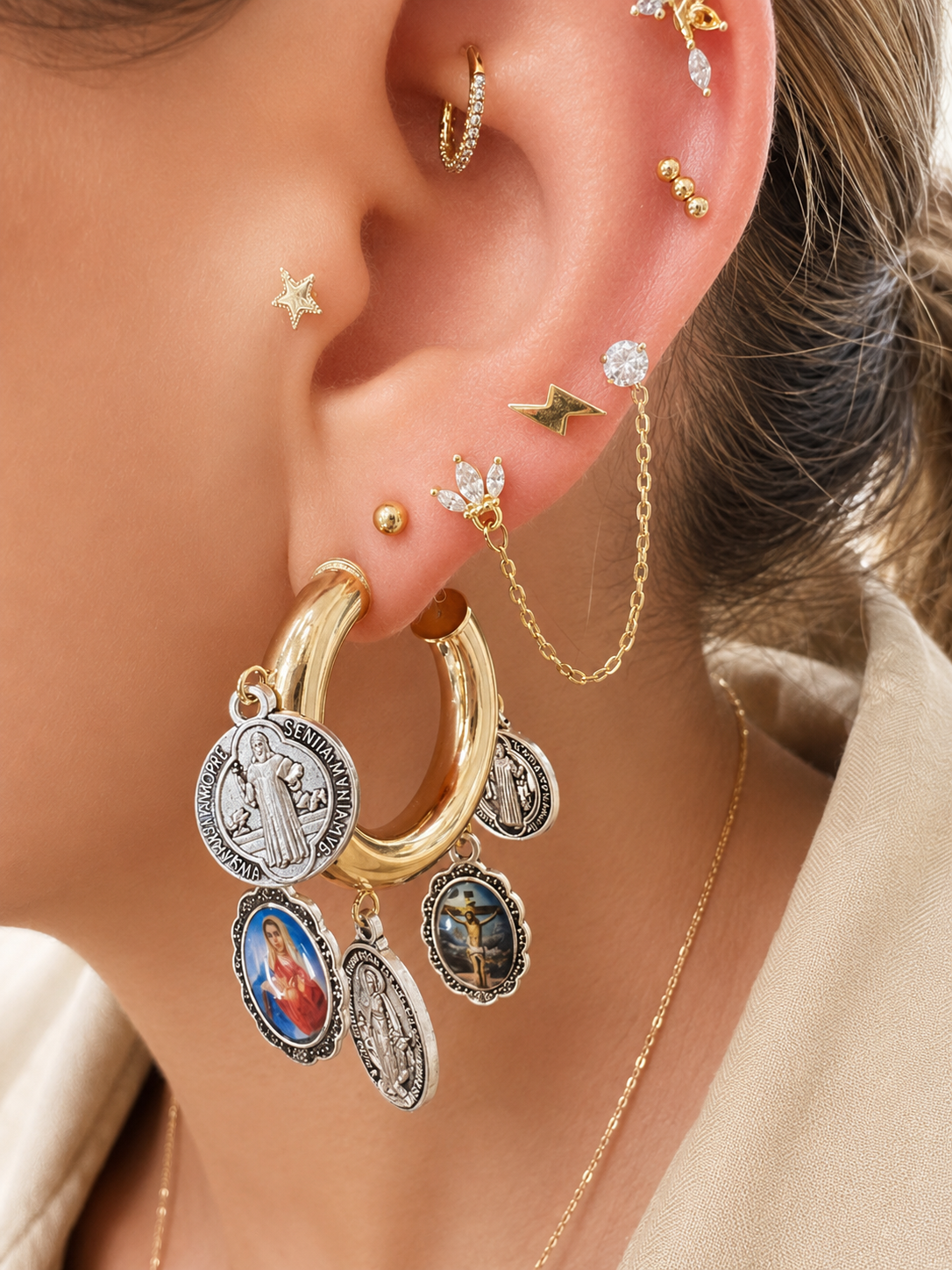 Earring hoops Santos