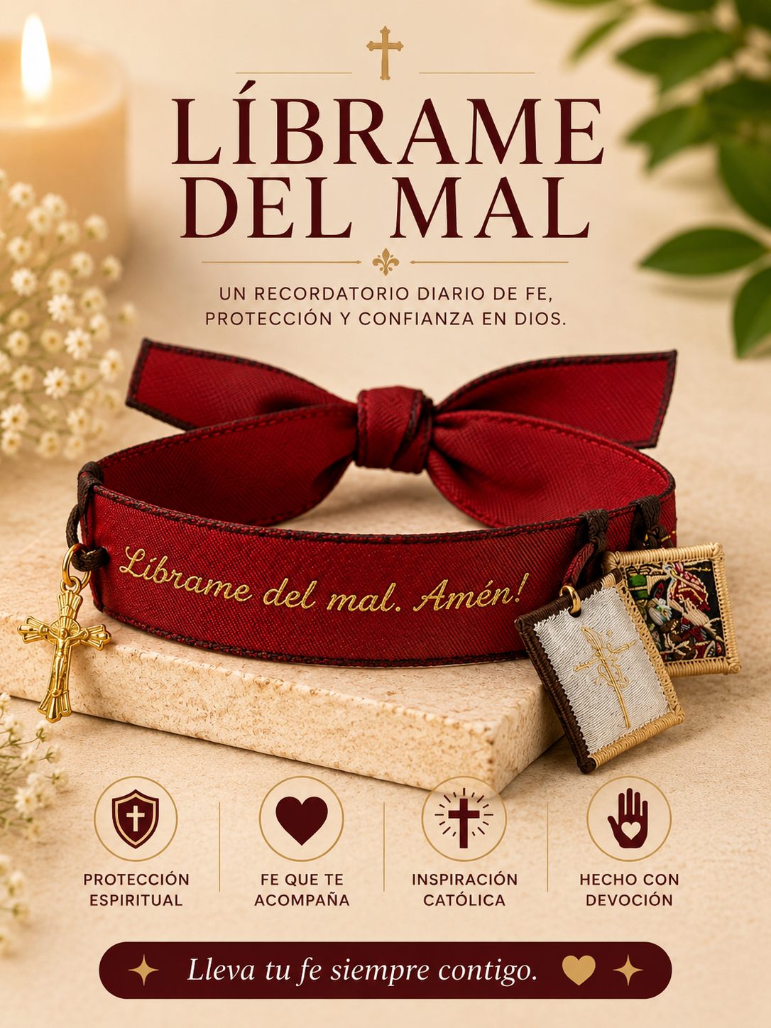 Bracelet Líbrame del mal Amén