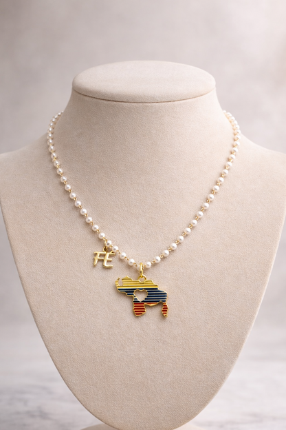 VZLA necklace Perlas Fe