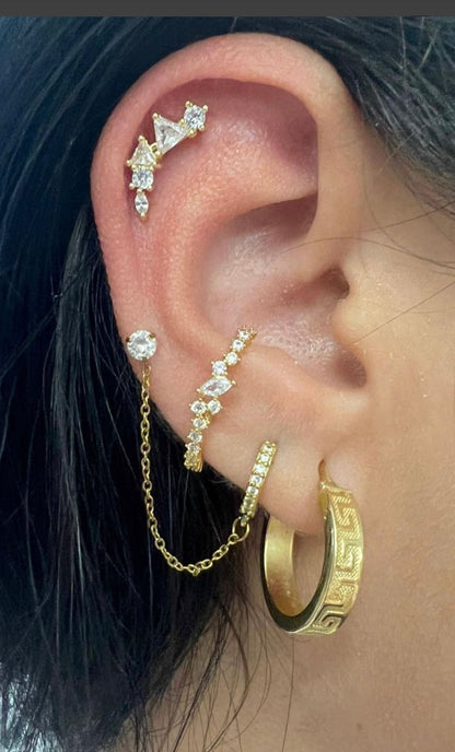 Piercing Hoop-chain-studs