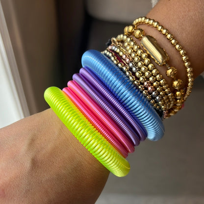 Bracelet retro neon slinky x6 size medium