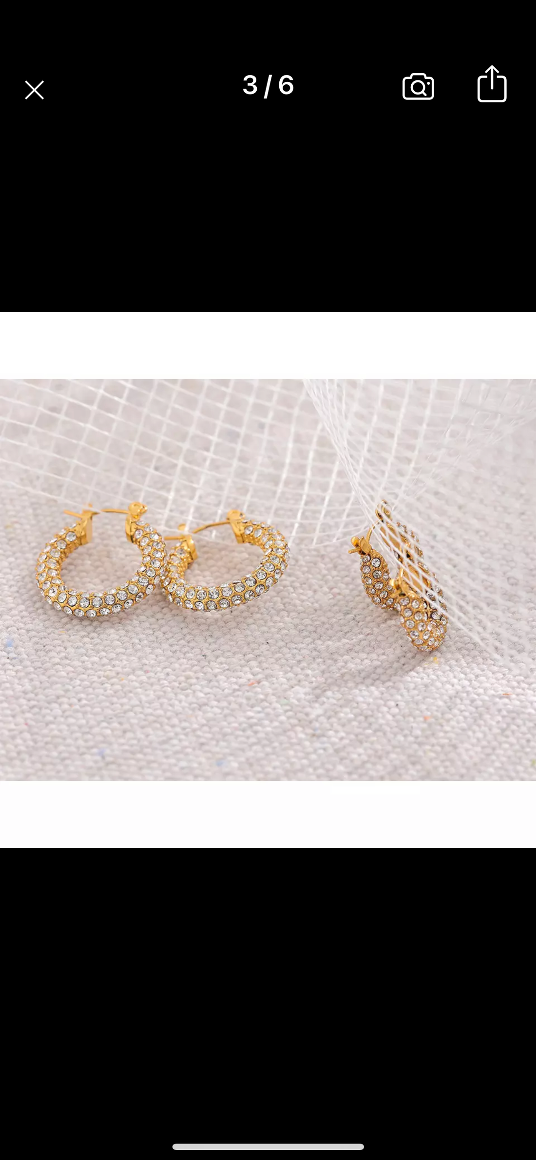 Earrings, Hoops with circonio luxury collection