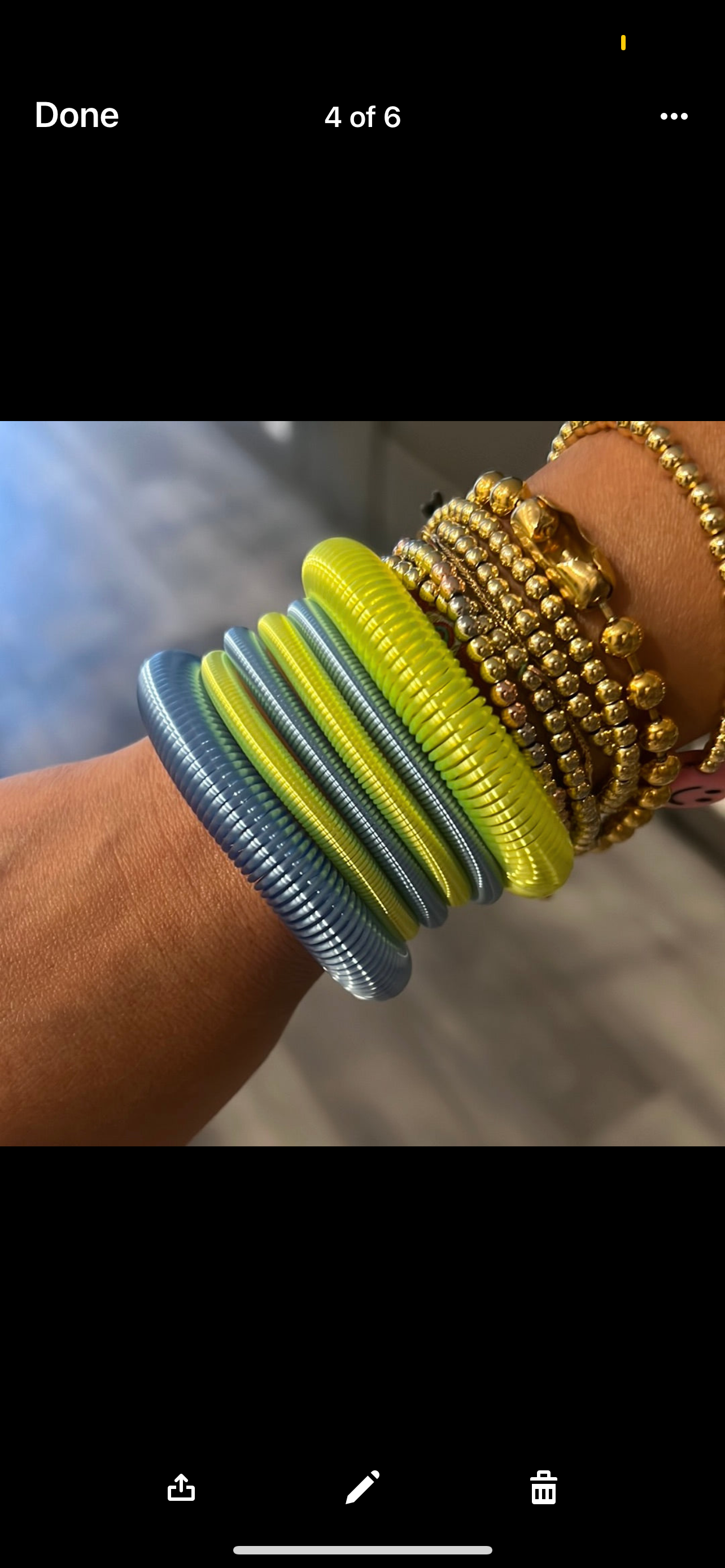 Bracelet retro neon slinky x6 size medium