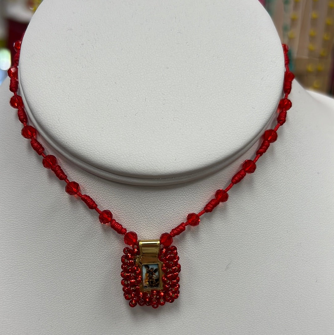 Necklace escapulario mini square